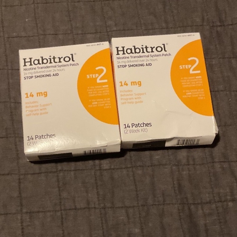 Habitrol Nicotine Transdermal System‎ Patch Step 2 14mg 1 month supply